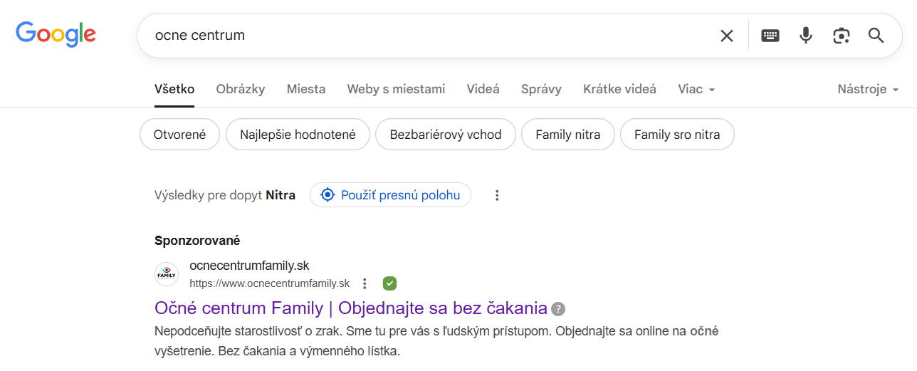 Text campaign on Google