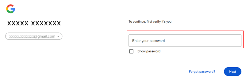 Setting up two-factor authentication - step 2